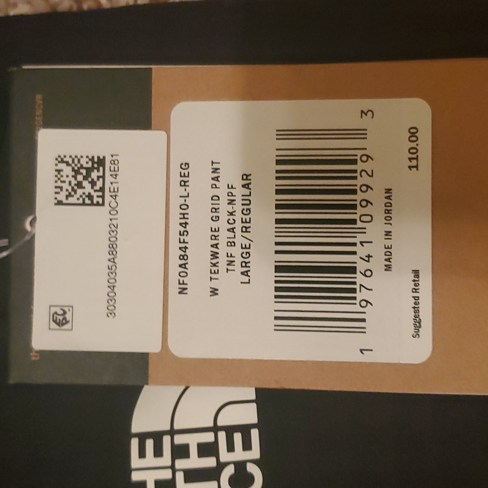 Tekwear Grid The North Face Women's Black Performance Pants TNF Black SZ L - Picture 8 of 10